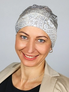 Turban Azu bambus béžový se vzorem květ (68) aa.jpg